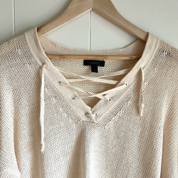 J. Crew Bundle: Plaid Long Sleeve Button Down & Linen Tie Front Cream To… - Picture 10 of 15